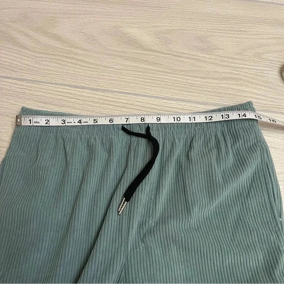 Triumph Tragedy Standard Fit Blue Corduroy Drawstring Pull On Skate Pants Size S - Picture 6 of 10